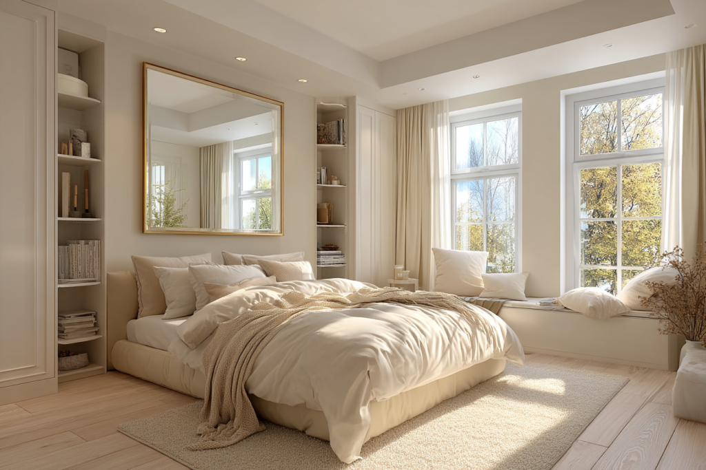 how to make a small bedroom look bigger