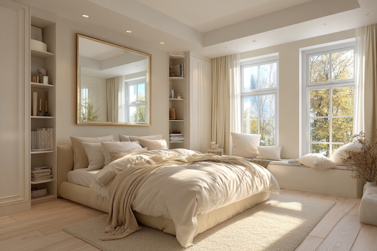 how to make a small bedroom look bigger