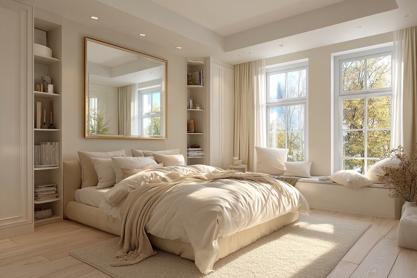 how to make a small bedroom look bigger