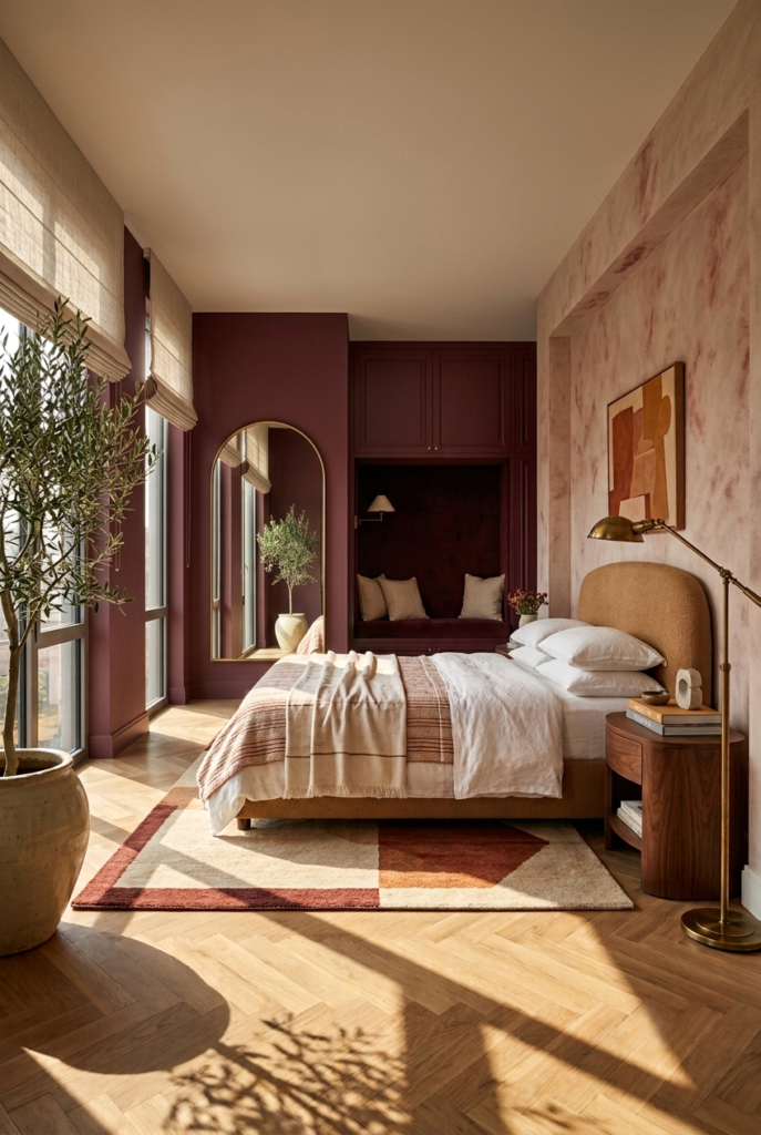 burgundy bedroom ideas