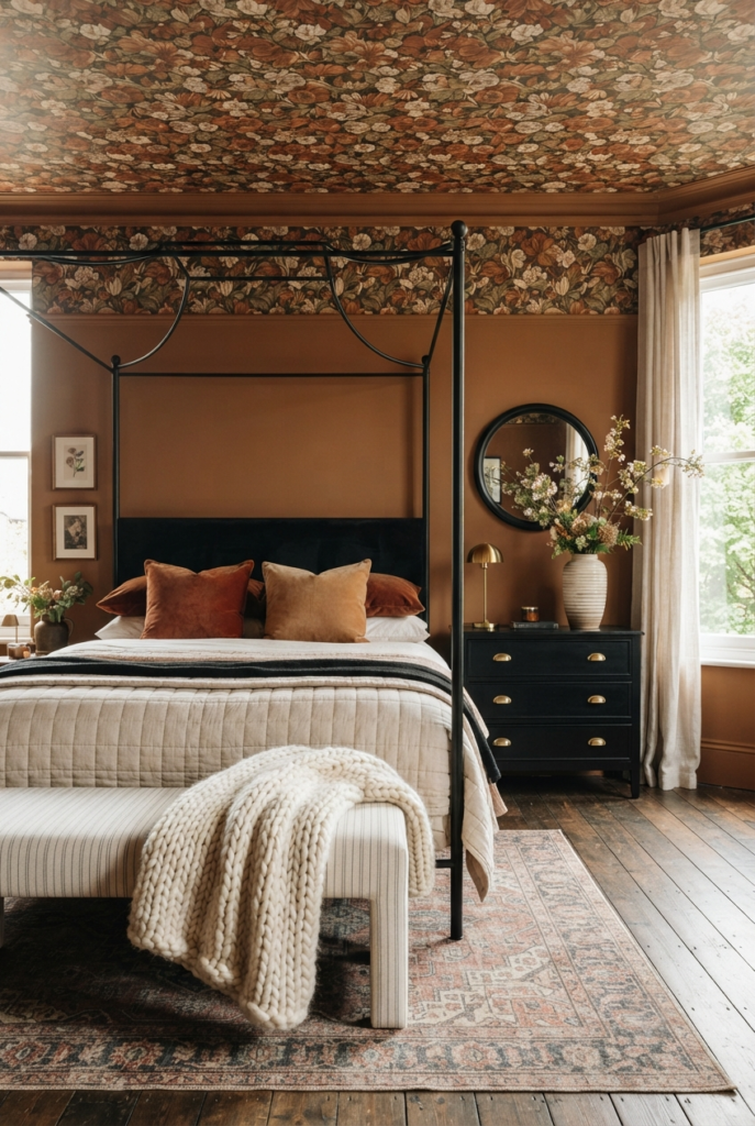 TERRACOTTA IN A MEDITERRANEAN STYLE BEDROOM