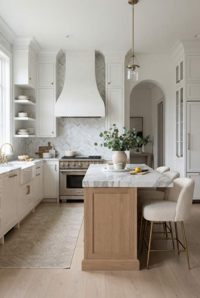 white shaker kitchen cabinets