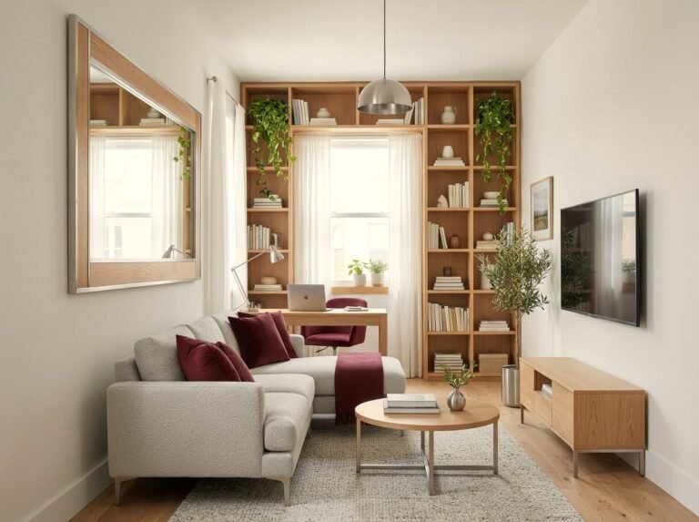 Bright small space with maximized natural light